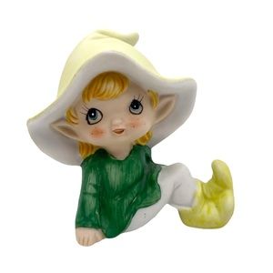 Vintage ceramic pixie figurine